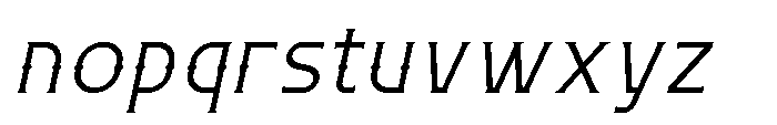 Necrothra Light Italic Font LOWERCASE