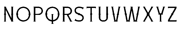 Necrothra Light Font UPPERCASE