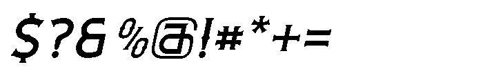 Necrothra Medium Italic Font OTHER CHARS
