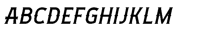 Necrothra Medium Italic Font UPPERCASE