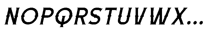 Necrothra Medium Italic Font UPPERCASE
