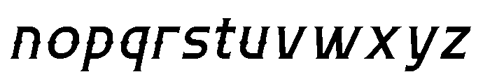 Necrothra Medium Italic Font LOWERCASE