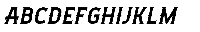 Necrothra Semi Bold Italic Font UPPERCASE