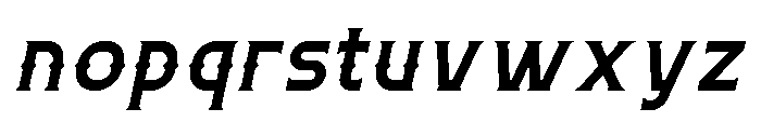 Necrothra Semi Bold Italic Font LOWERCASE