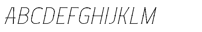Necrothra Thin Italic Font UPPERCASE