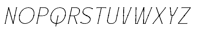 Necrothra Thin Italic Font UPPERCASE