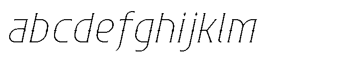 Necrothra Thin Italic FONT