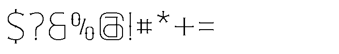 Necrothra Thin Font OTHER CHARS