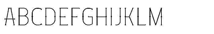 Necrothra Thin Font UPPERCASE