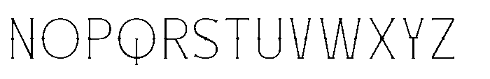 Necrothra Thin Font UPPERCASE