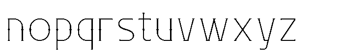 Necrothra Thin Font LOWERCASE