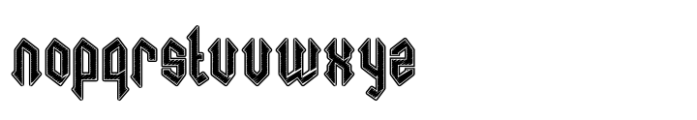 Necrotic Five Font LOWERCASE