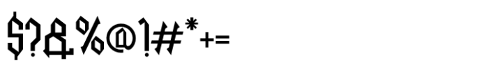 Necrotic Regular Font OTHER CHARS