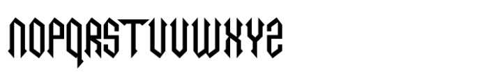 Necrotic Regular Font UPPERCASE