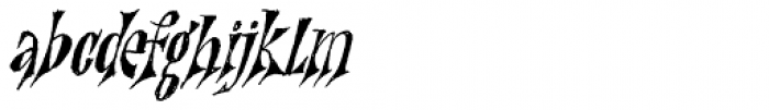 Nefarious Italic Font LOWERCASE