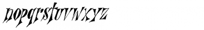 Nefarious Italic Font LOWERCASE