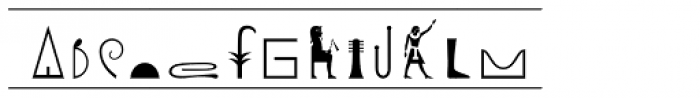 Nefertiti Font LOWERCASE