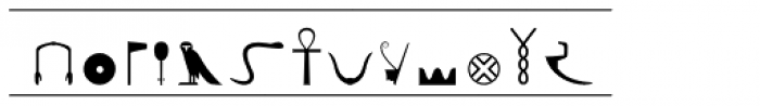 Nefertiti Font LOWERCASE