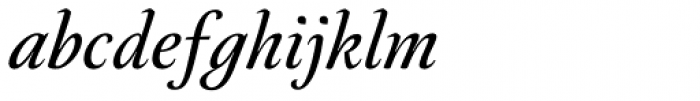 Neftali Pro Medium Italic Font LOWERCASE