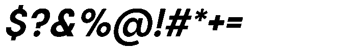 Nega Italic Font OTHER CHARS