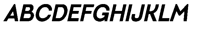Nega Italic Font UPPERCASE