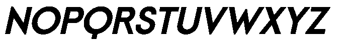 Nega Italic Font UPPERCASE
