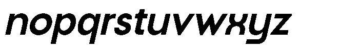 Nega Italic Font LOWERCASE
