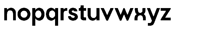 Nega Regular Font LOWERCASE