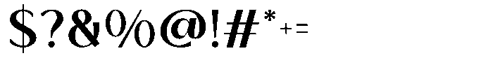 Negen Font OTHER CHARS