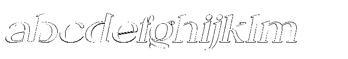 Neglia Black Oblique Outline FONT