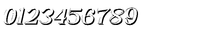Neglia Oblique Shadow Font OTHER CHARS