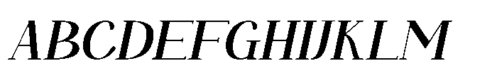Neglia Oblique Font UPPERCASE