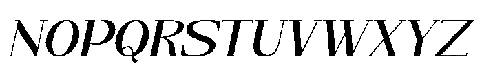 Neglia Oblique Font UPPERCASE