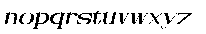 Neglia Oblique Font LOWERCASE