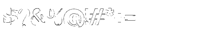 Neglia Outline Font OTHER CHARS