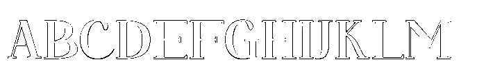 Neglia Outline Font UPPERCASE