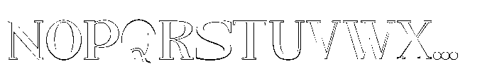 Neglia Outline Font UPPERCASE