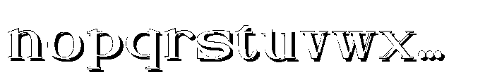 Neglia Shadow Font LOWERCASE