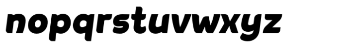 Negova Black Oblique Font LOWERCASE