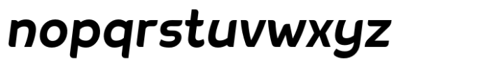 Negova Bold Oblique Font LOWERCASE