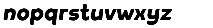 Negova Heavy Oblique Font LOWERCASE