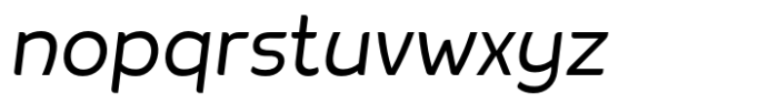 Negova Light Oblique Font LOWERCASE