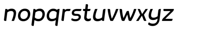 Negova Oblique Font LOWERCASE