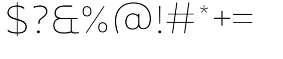 Neira Thin Font OTHER CHARS