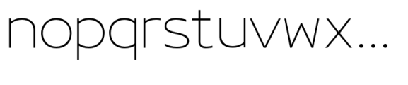 Neira Thin Font LOWERCASE