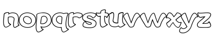 Nekluch Outline Font LOWERCASE