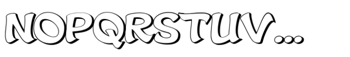Nekluch Shadow Font UPPERCASE