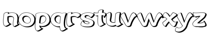 Nekluch Shadow Font LOWERCASE