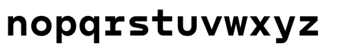 Nekst Mono Bold Font LOWERCASE