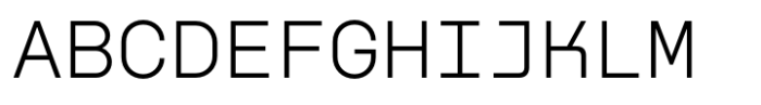 Nekst Mono Light Font UPPERCASE
